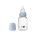 BIBS ΠΛΑΣΤΙΚΟ ΜΠΙΜΠΕΡΟ 150ml ΣΙΛΙΚΟΝΗ BABY BLUE