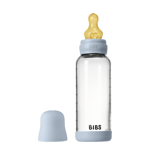 BIBS ΓΥΑΛΙΝΟ ΜΠΙΜΠΕΡΟ 240ml – LATEX – BABY BLUE
