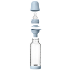 BIBS ΓΥΑΛΙΝΟ ΜΠΙΜΠΕΡΟ 240ml – SILICONE- BABY BLUE