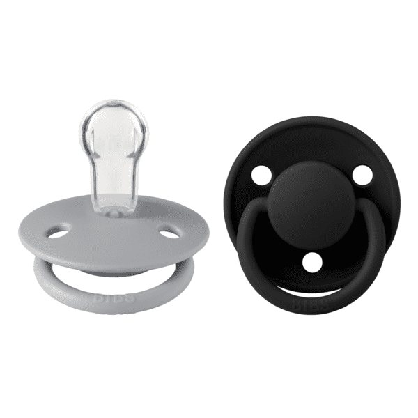 Πιπίλες Σιλικόνης Bibs De Lux 2 Pack Cloud/Black One Size