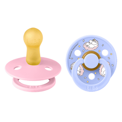 BIBS X MOOMINS COLOUR ΣΕΤ ΠΙΠΙΛΕΣ 2ΤΜΧ  SAILING NORDIC BABY PINK/HUSH MIX ΣΤΡΟΓΓΥΛΗ No2