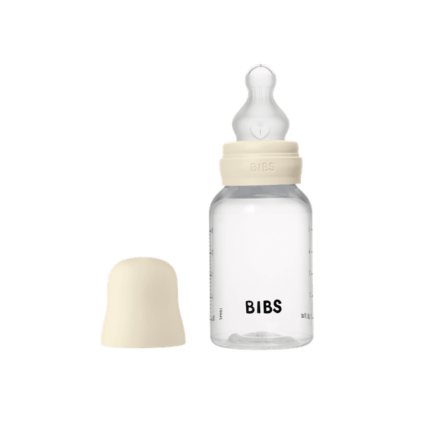 BIBS ΠΛΑΣΤΙΚΟ ΜΠΙΜΠΕΡΟ 150ml ΣΙΛΙΚΟΝΗ IVORY