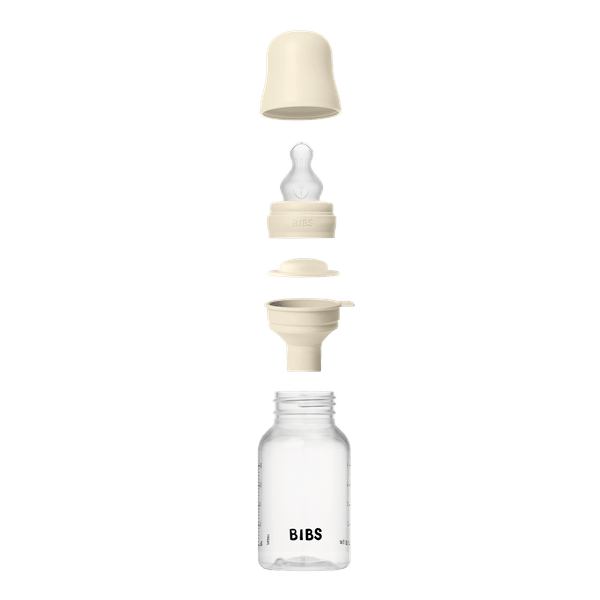 BIBS ΠΛΑΣΤΙΚΟ ΜΠΙΜΠΕΡΟ 150ml ΣΙΛΙΚΟΝΗ IVORY