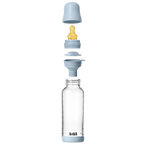 BIBS ΓΥΑΛΙΝΟ ΜΠΙΜΠΕΡΟ 240ml – LATEX – BABY BLUE