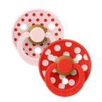 BIBS STUDIO COLLECTION ΣΕΤ ΠΙΠΙΛΕΣ 2ΤΜΧ POLKA DOT CANDY APPLE/BLOSSOM No1