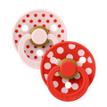 BIBS STUDIO COLLECTION ΣΕΤ ΠΙΠΙΛΕΣ 2ΤΜΧ POLKA DOT CANDY APPLE/BLOSSOM No2