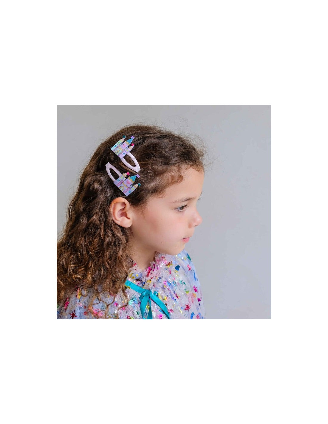 Mimi&Lula RAINBOW CASTLE HAIR CLIPS