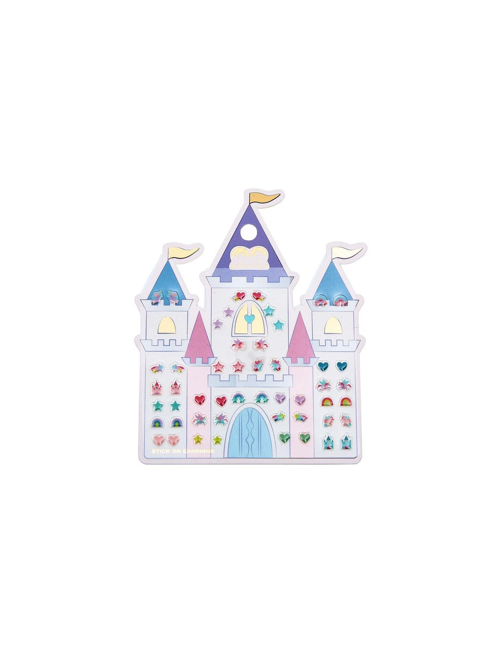 Mimi&Lula RAINBOW CASTLE STICK ON EARRINGS