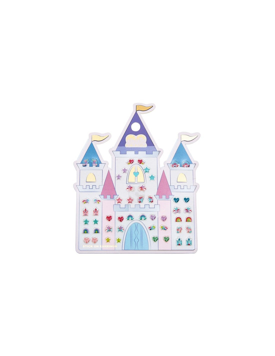 Mimi&Lula RAINBOW CASTLE STICK ON EARRINGS