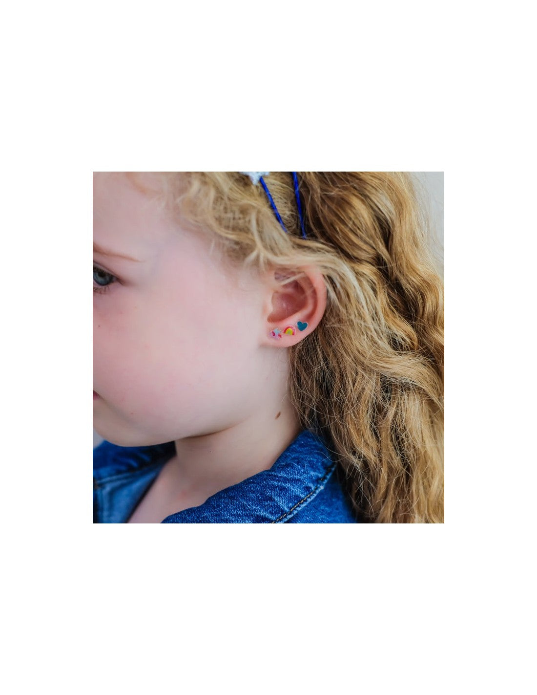 Mimi&Lula RAINBOW CASTLE STICK ON EARRINGS