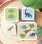 A little lovely company Σετ 4 δοχεία φαγητού Lunch & Snack Box Dinosaurs