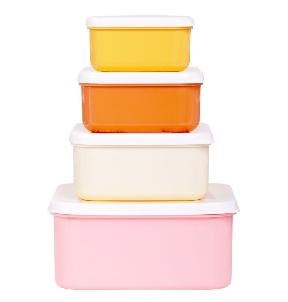 A little lovely company Σετ 4 δοχεία φαγητού Lunch & Snack Box Rainbows