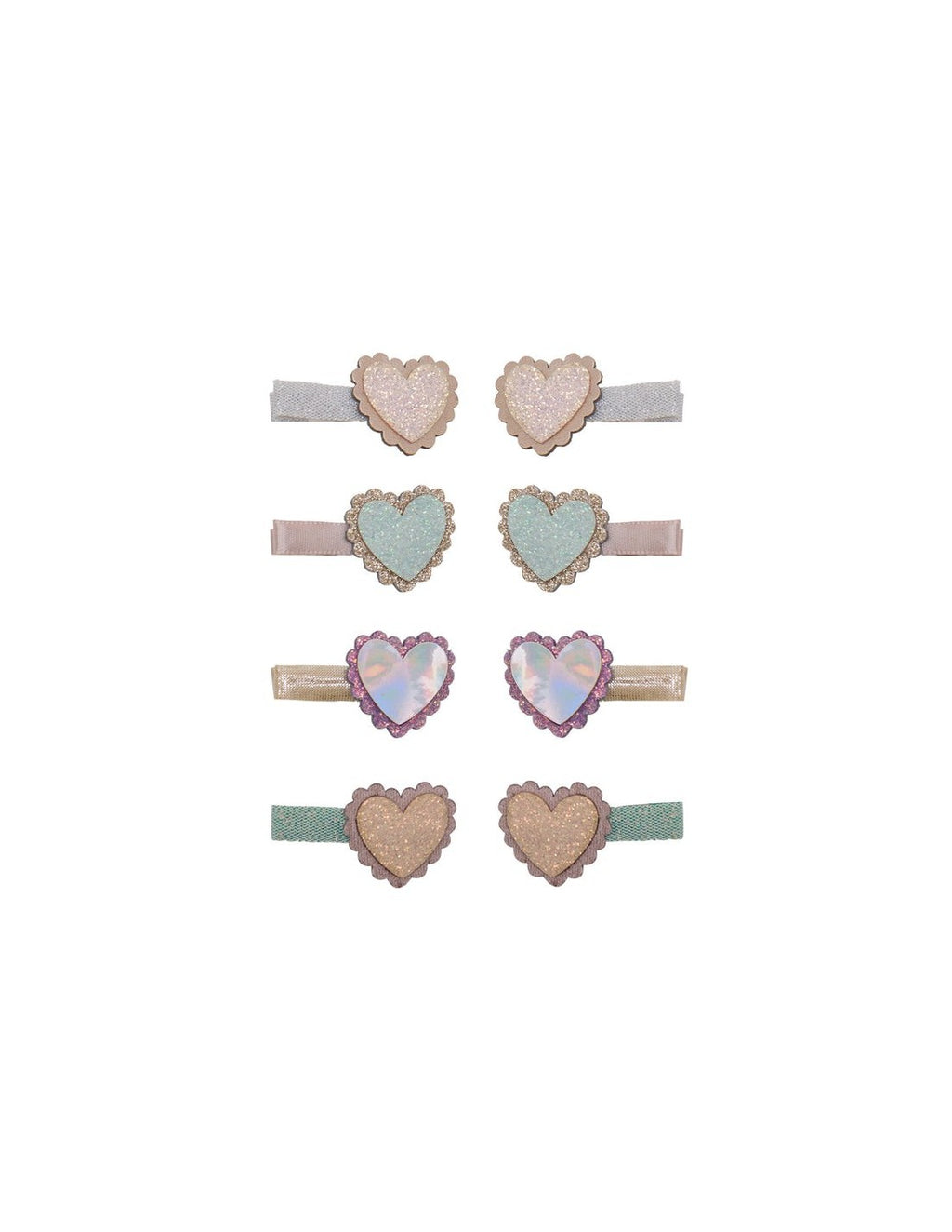 Mimi&Lula SCALLOPED HEART SALON HAIR CLIPS