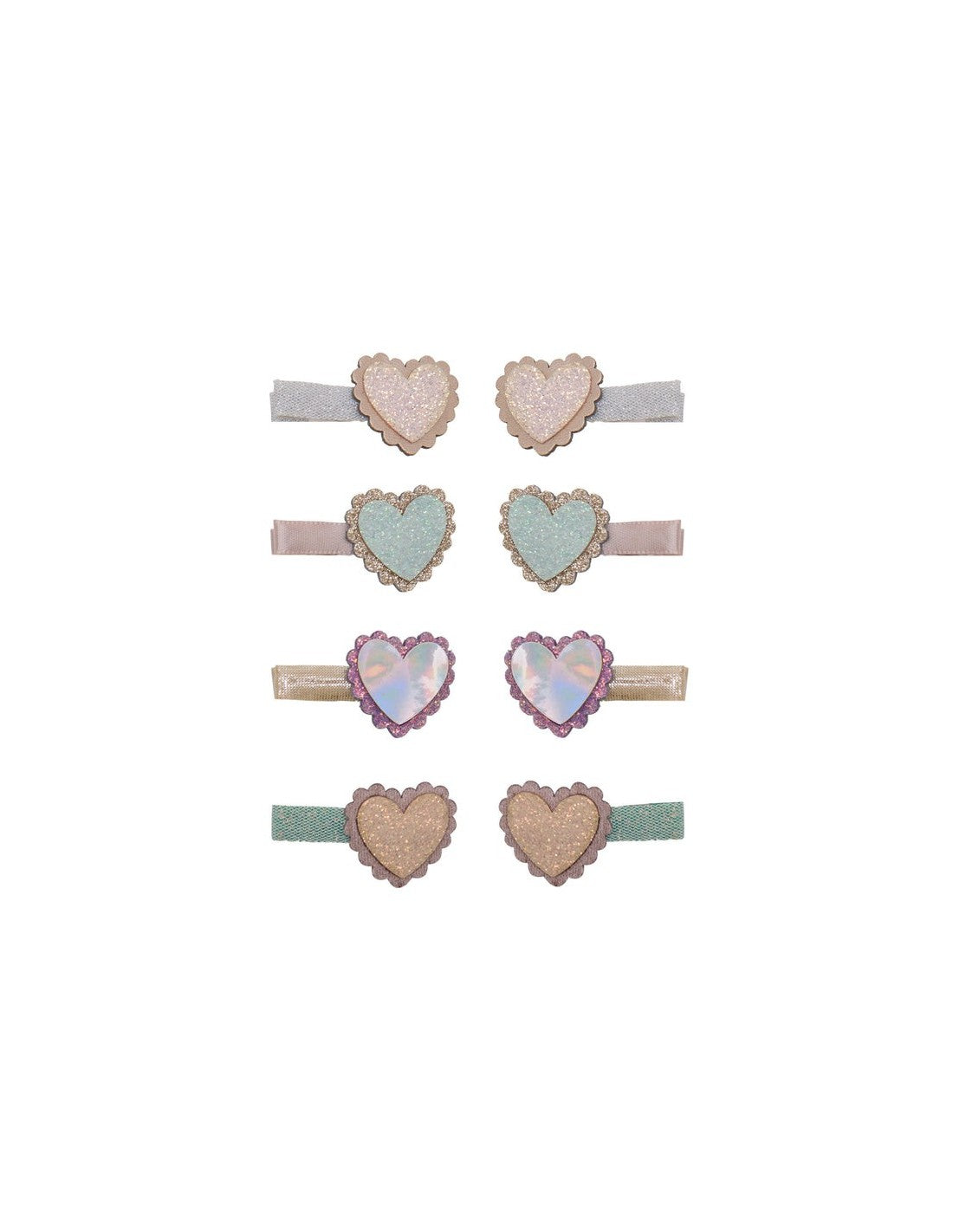 Mimi&Lula SCALLOPED HEART SALON HAIR CLIPS