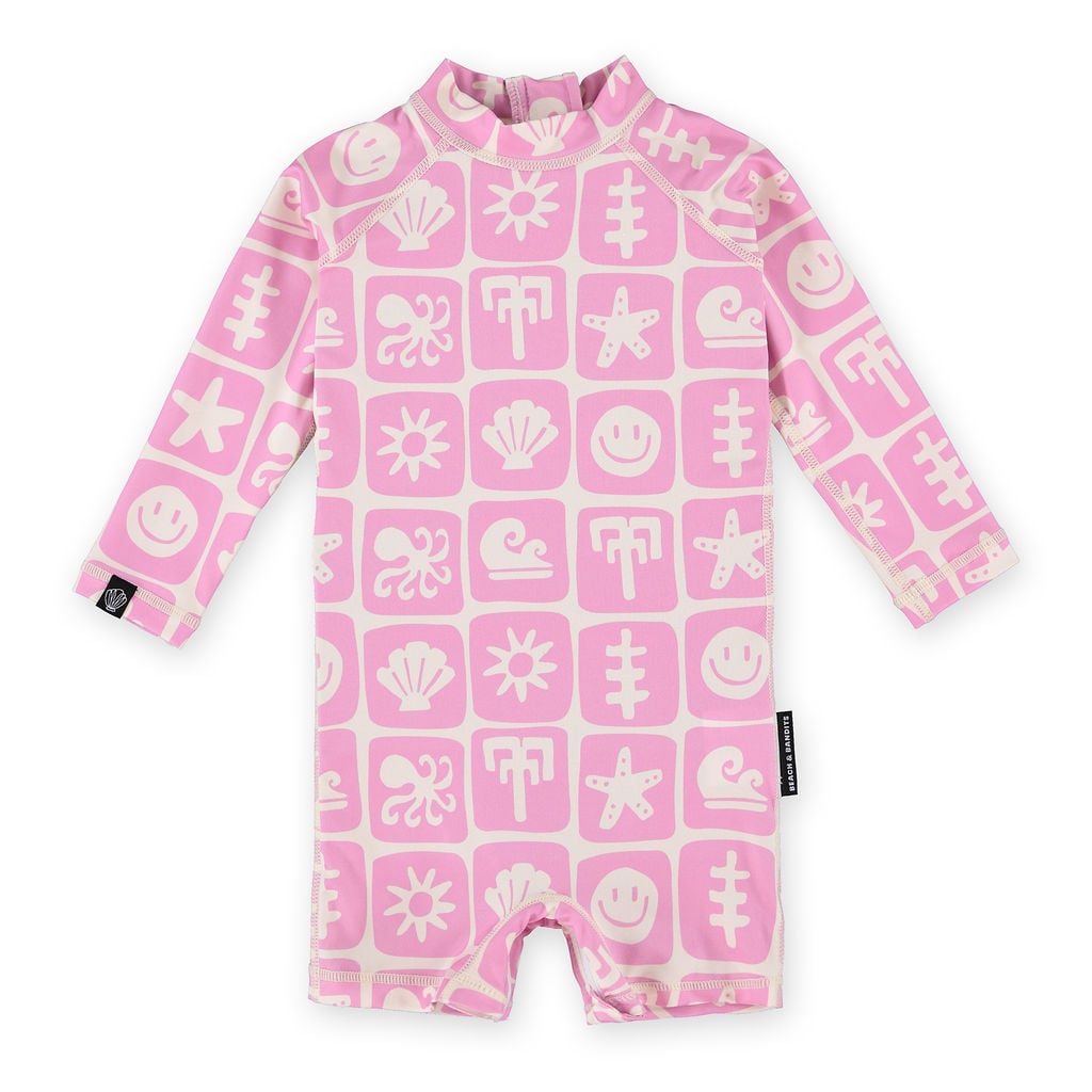 Μαγιώ Θαλάσσης Beach&Bandits Sea Smiley Pink Baby