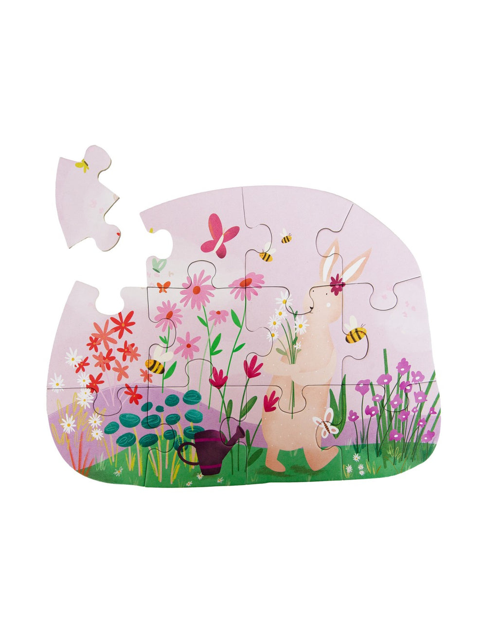 Trixie SHAPE PUZZLE - MRS. RABBIT'S FLOWERS - 12 PCS