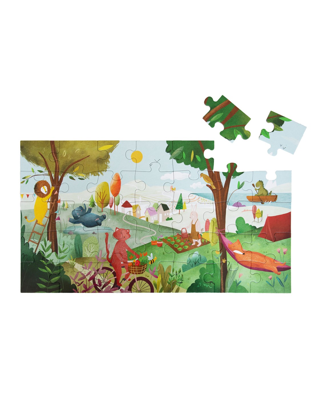 Trixie SHAPE PUZZLE - SUMMER DAY - 35 PCS