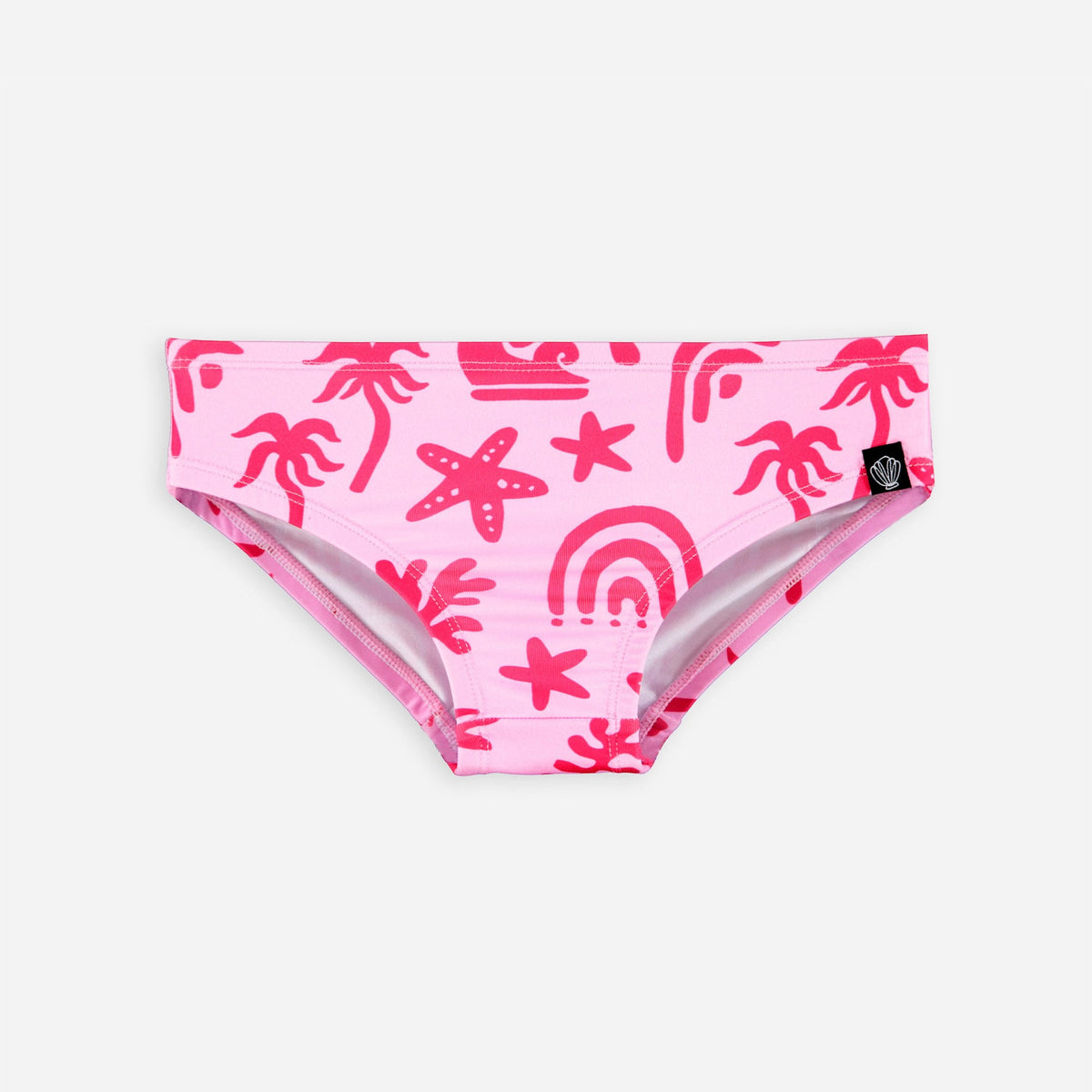 Μαγιώ Θαλάσσης Beach&Bandits TROPICAL VIBES PINK BIKINI PANT