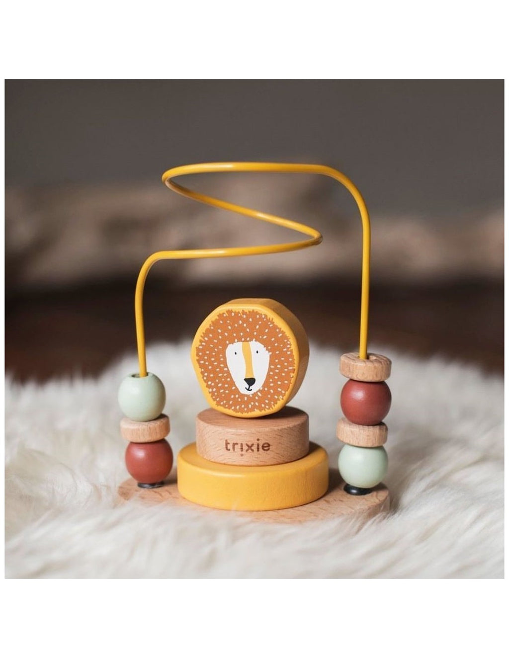 TRIXIE WOODEN BEADS MAZE - MR. LION