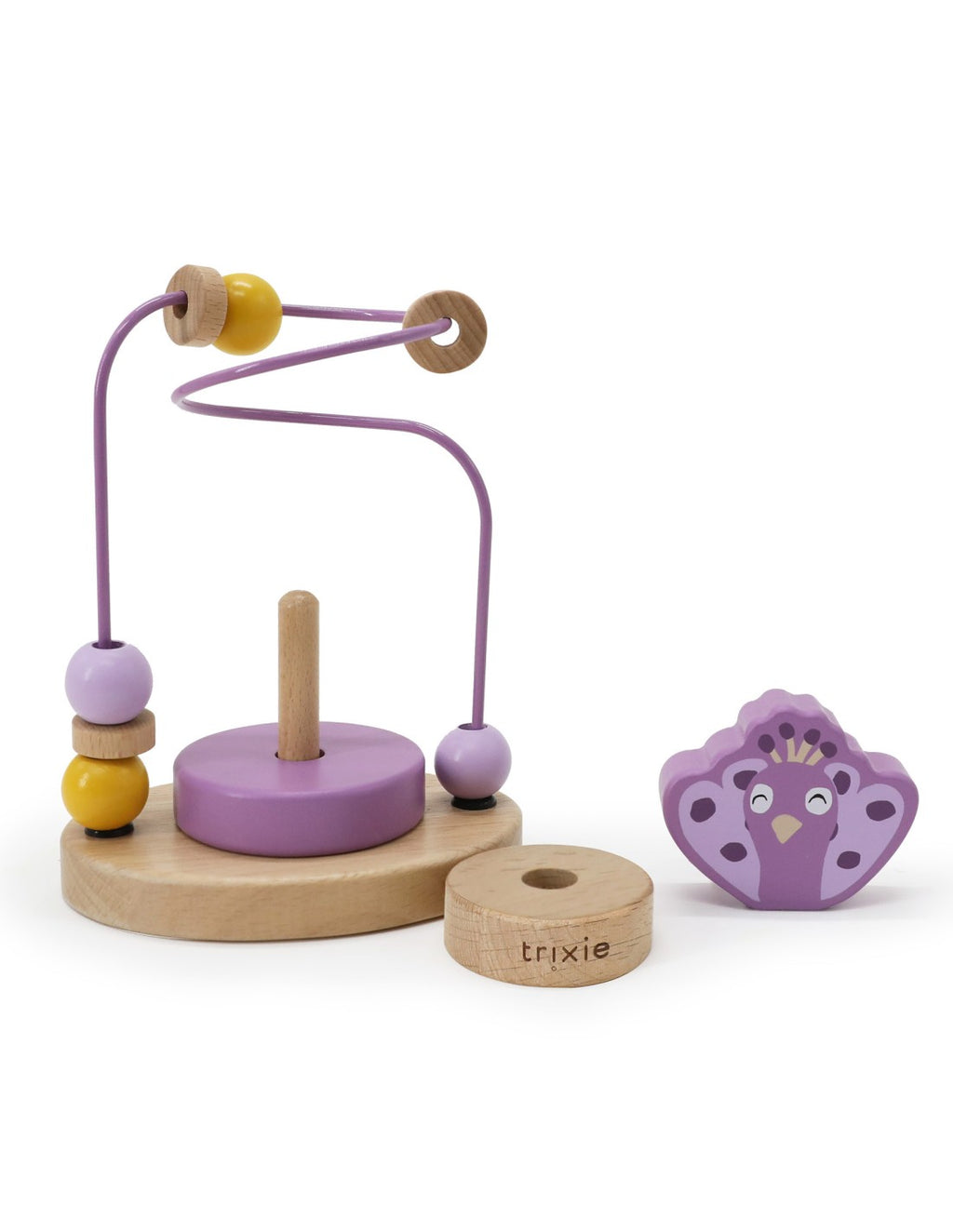 TRIXIE WOODEN BEADS MAZE - MRS. PEACOCK