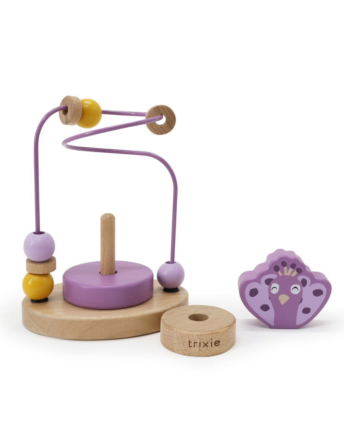 TRIXIE WOODEN BEADS MAZE - MRS. PEACOCK