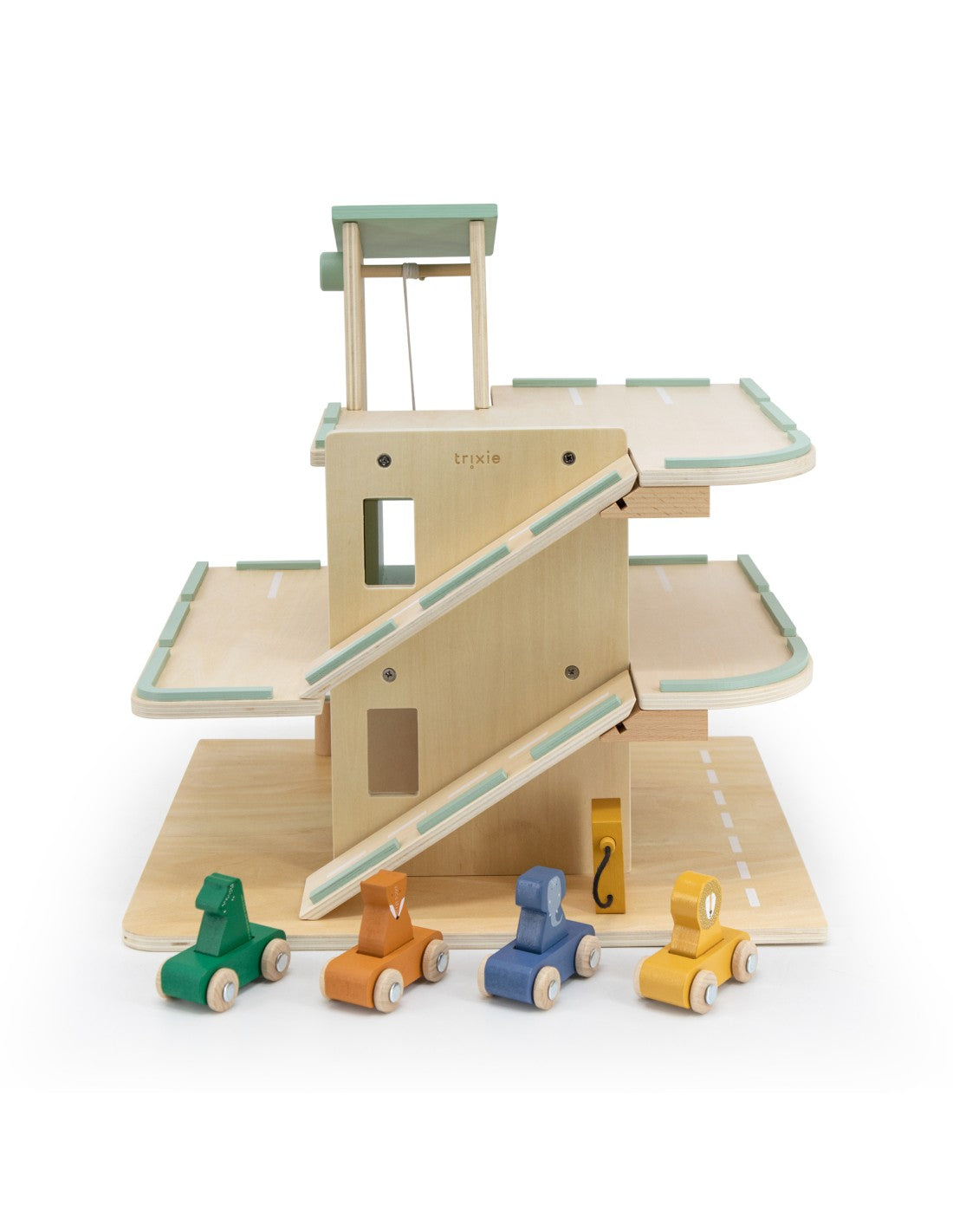 Trixie WOODEN CAR PARK WITH ACCESSORIES