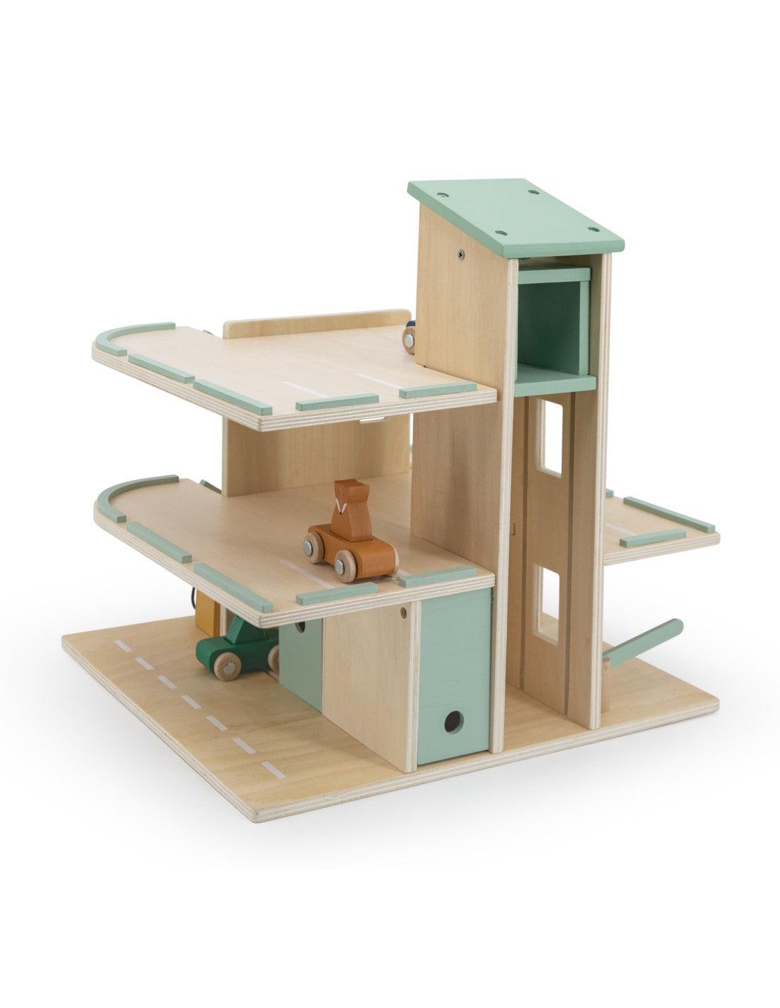 Trixie WOODEN CAR PARK WITH ACCESSORIES