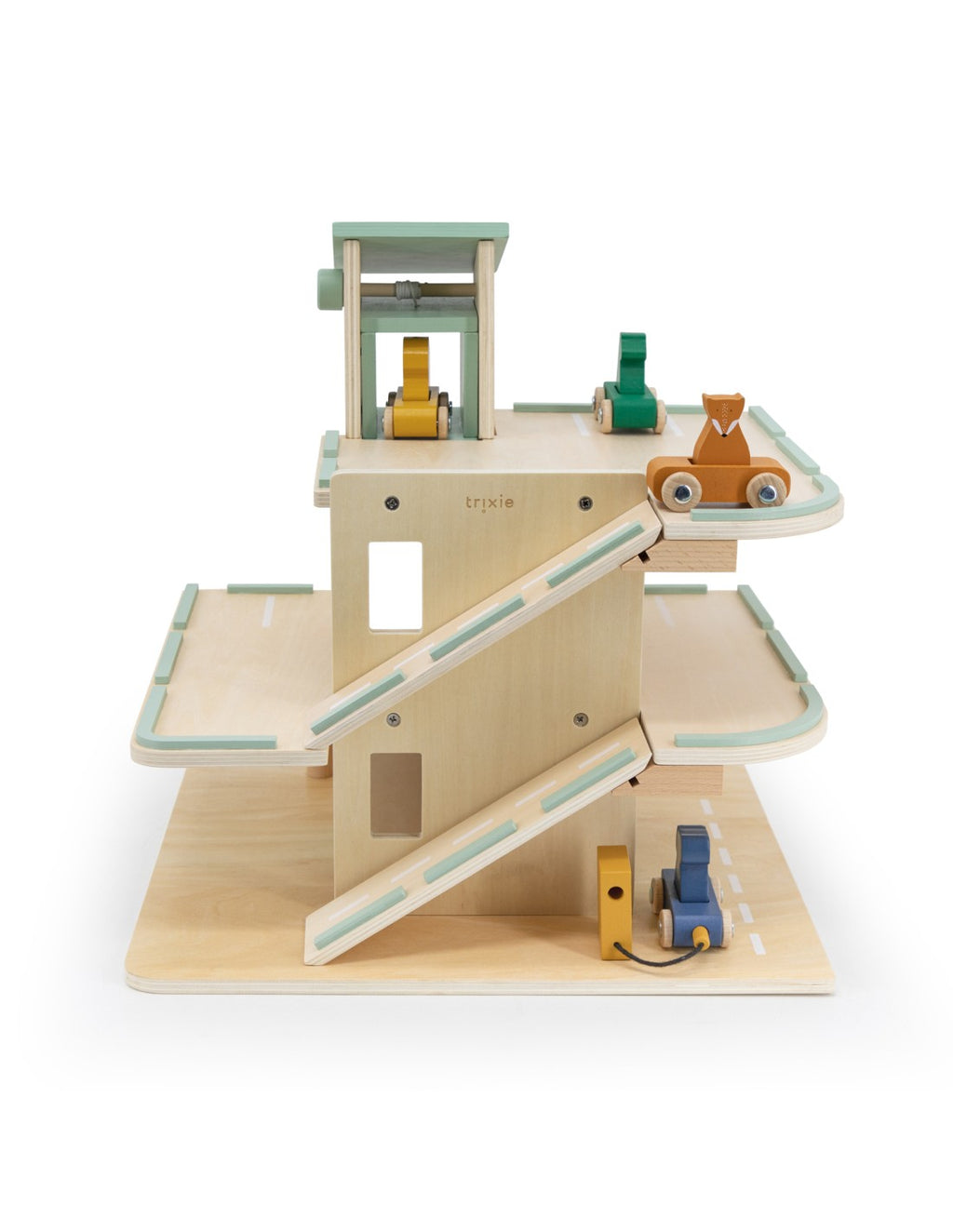 Trixie WOODEN CAR PARK WITH ACCESSORIES