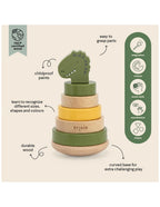 TRIXIE WOODEN STACKING TOY - MR. DINO