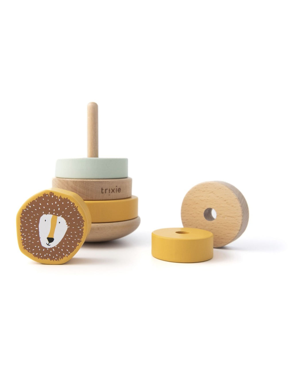 TRIXIE WOODEN STACKING TOY - MR. LION