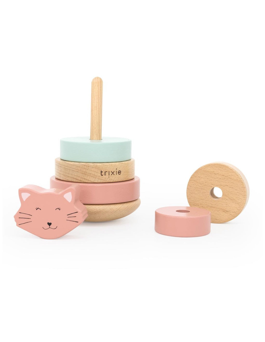 TRIXIE WOODEN STACKING TOY - MRS. CAT